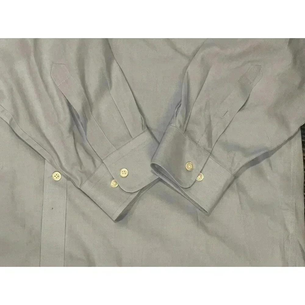 Joseph Abbound Long Sleeve Collared, Button-Down Light Blue Shirt‎ 18 34/35 - Picture 3 of 4